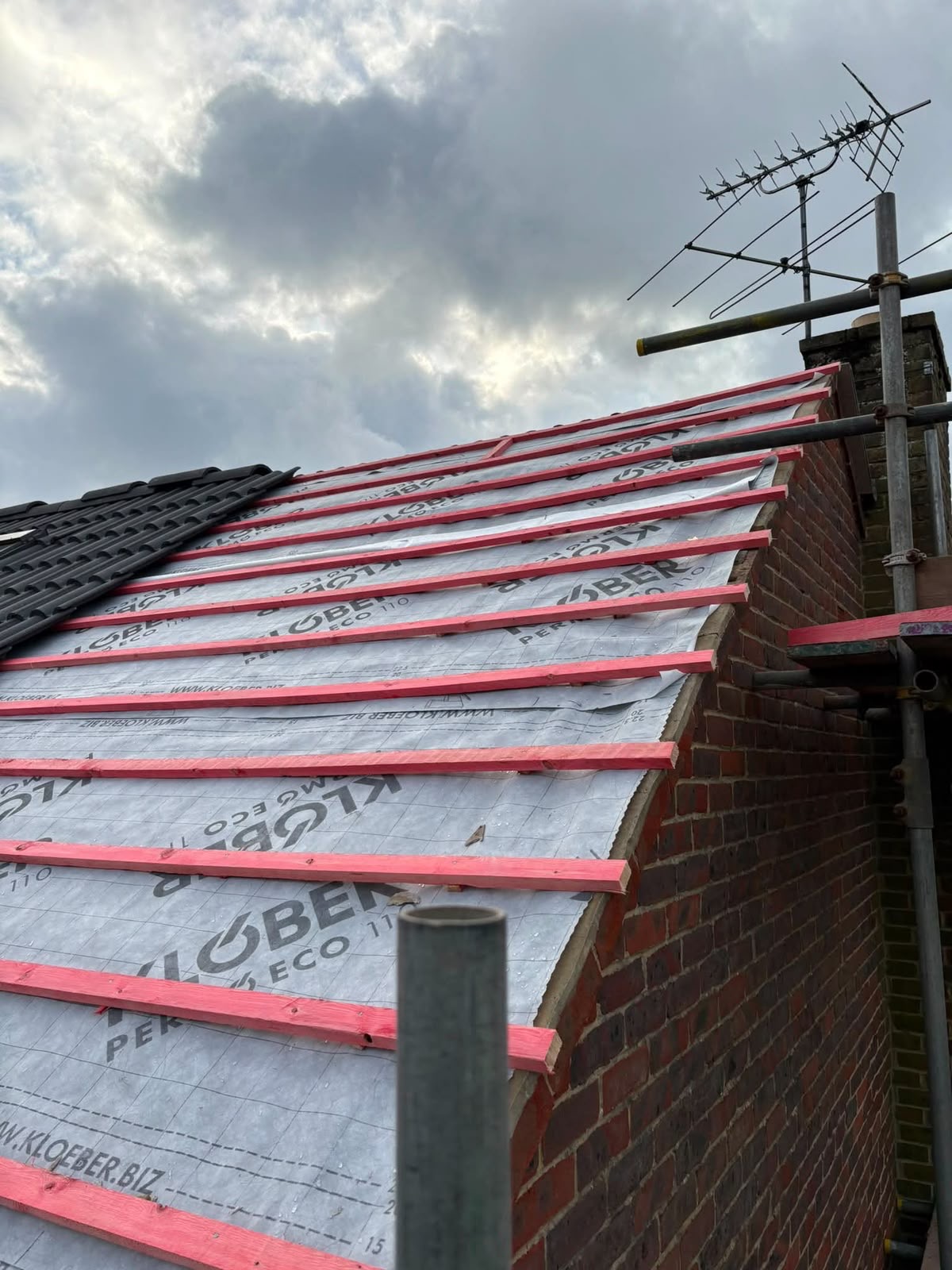 Klober breathable underlay and battens